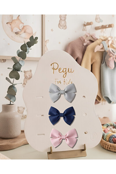 pegu baby collection Σειρά Tiny Dreams, Σετ 3 τεμαχίων Κλιπ μαλλιών με φιόγκο...