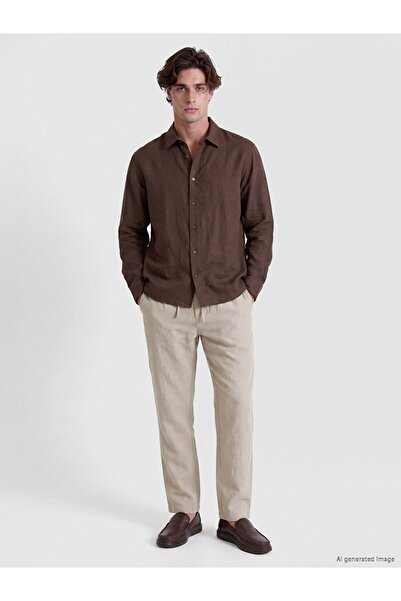 LC Waikiki Lcw Vision Beige Regular Fit Dobby Men's Trousers