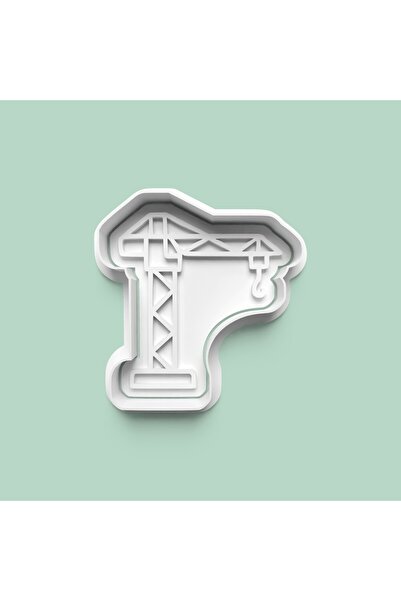 AKTASTORE Construction Tower Crane Cookie Mold and Sugar Dough Mold 1003-3