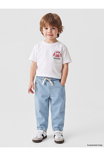 LC Waikiki Nevavm Baby Boy Pants with Elastic Waist