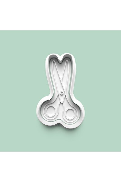 AKTASTORE Scissors Figure Cookie Mold and Sugar Dough Mold 1004-16