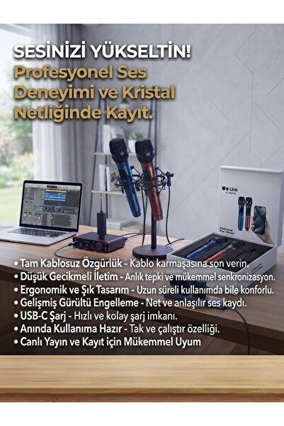 Genel Markalar WİRELESS MİCROPHONE SYSTEM