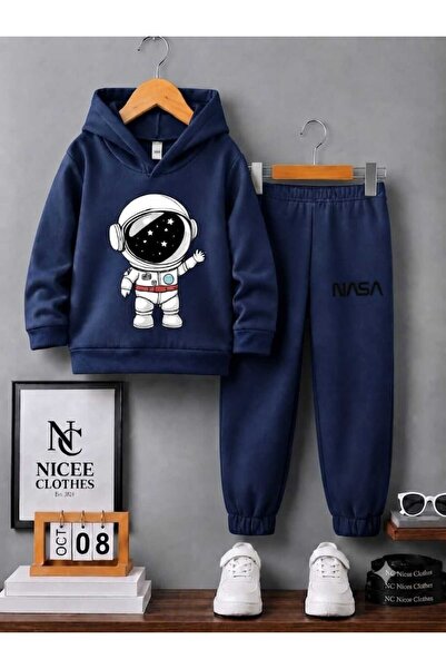 Leto Lykia Unisex Tracksuit (Nasa Astronaut Winter Print on the Cuffs)