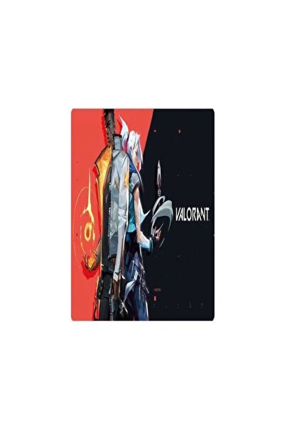 KRL Kasırga Valorant 1 -red- Oyuncu Mouse Pad 32x24 Cm Kaymaz Dikişli