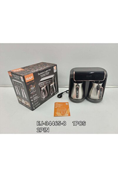 RAF Automatic Turkish Coffee Maker 600ml with Dual Stainless Steel Pots, Digi...