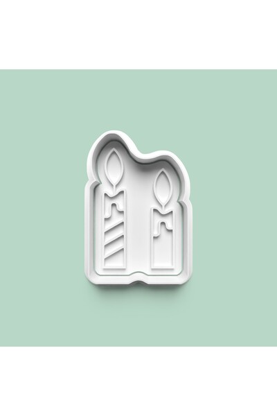 AKTASTORE Two-Year-Old Candle Figure Cookie Mold and Sugar Dough Mold 1006-1