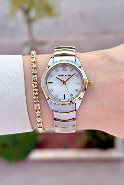 Daniel Klein Sarı Silver Renk 30 mm 24 Ay Garantili Kadın Kol Saati