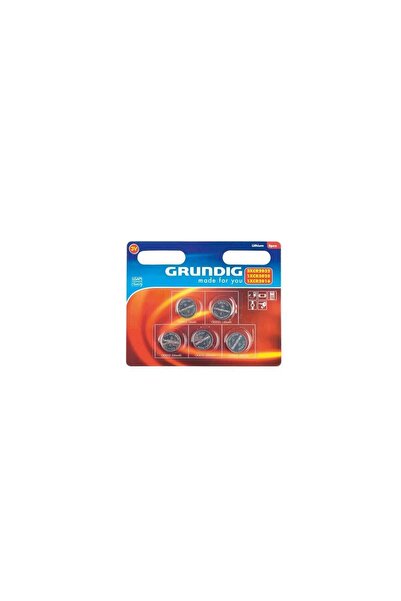 Grundig Set de 5 baterii tip buton cu litiu, EDC 3024, 3 x CR2032; 1 x CR2025...