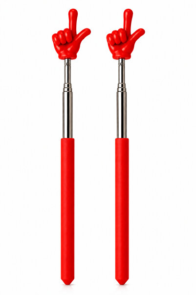 Ercazzo 2’li Set Portatif Uzayabilir Öğretmen İşaret Çubuğu 20-67 CM Teleskop...