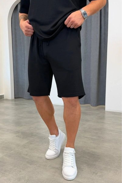 PUMAS Men's Oversize Modal Comfort Double T-Shirt and Shorts Cotton Set