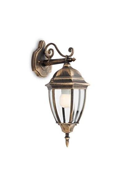 OEM Sevilla 9605 outdoor wall light, 1 x E27, black, vintage