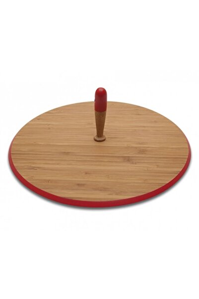 Pebbly Platou de brânzeturi din bambus 33x3cm, Roșu