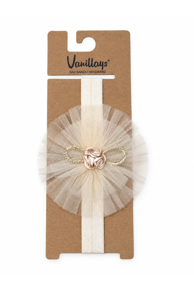 vanillays إكسسوار شعر للأطفال على شكل فيونكة كريمية