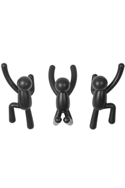 umbra Umeraș din plastic Buddy Hook, 7.6 x 16.5 x 7.6 cm, Negru