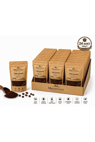MeyveHane Turkish Coffee 100 Gr 24 Pack