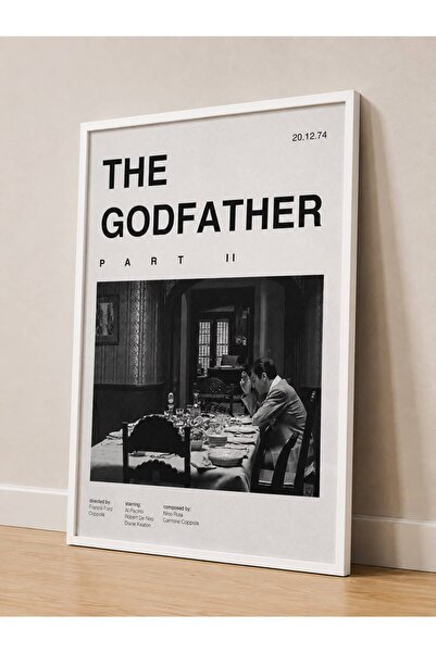 buzz.designs The Godfather Part II Michael Corleone Film Posteri (Çerçeveli)