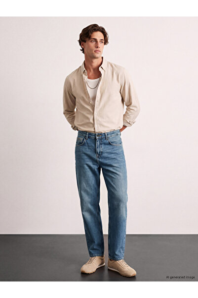 LC Waikiki 745 Baggy Fit Men's Jean Pants with Nevavm Difference