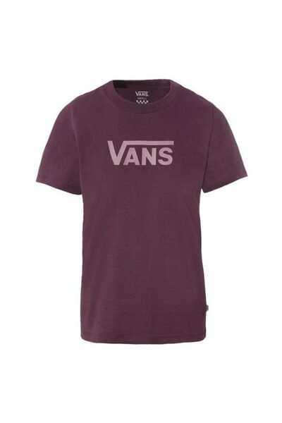 Vans Γυναικείο Κλασικό Κοντομάνικο Μπλουζάκι V-λαιμόκοψη XS
