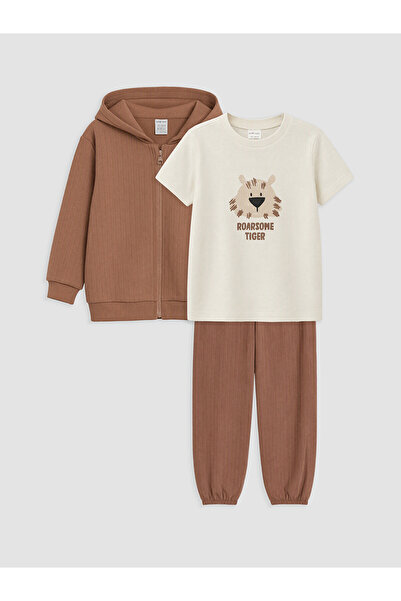 LC Waikiki Baby Set - Brown - Plain