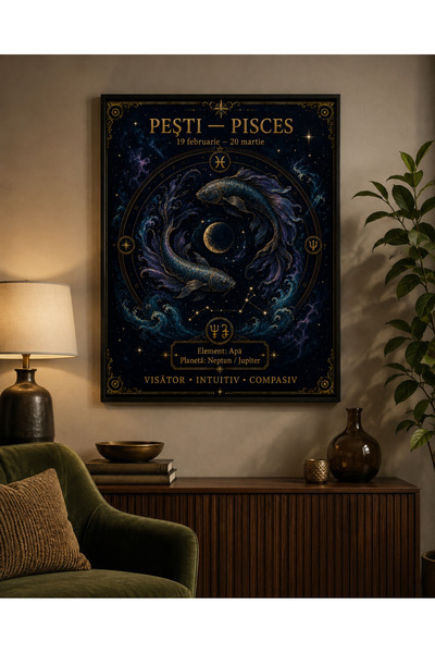 Miutic Print Studio Tablou Zodia Pești – Pisces, Tablou Zodiacal Decorativ