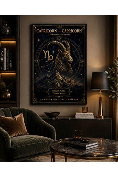Miutic Print Studio Tablou Zodia Capricorn – Capricorn, Tablou Decorativ Zodi...
