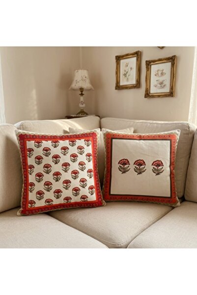 cuboo home Vintage Bohemian Colorful Ethnic Set of 2 43X43 cm Cushion Cover D...