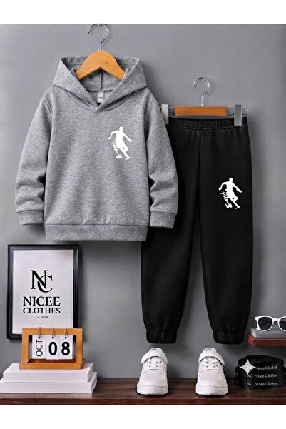 Generic Brand Children's Tracksuit Set Unisex (White Fire Ball Printed on the...