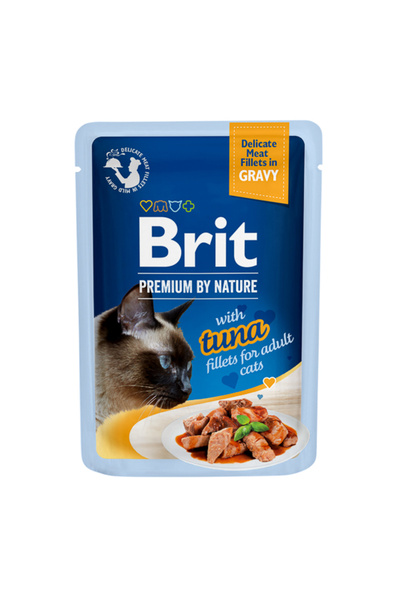 Brit Care Brit Premium by Nature Cat Delicate Fillets in Gravy with Tuna 85 g
