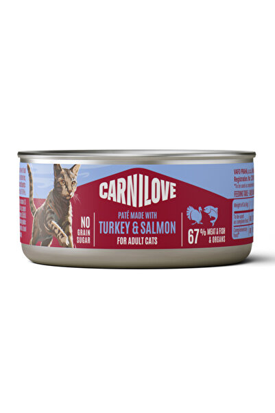 Brit Care Carnilove Cat Can Pate Turkey & Salmon 100 g