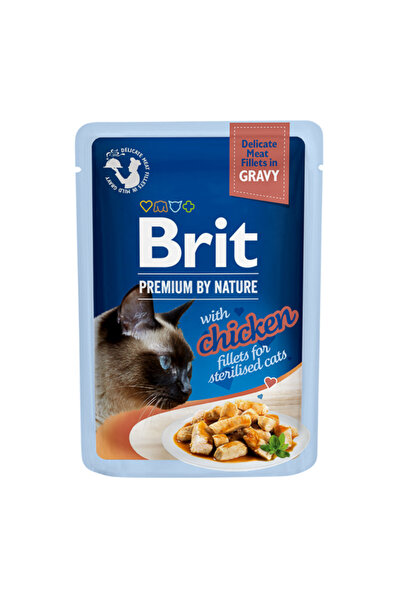 Brit Care Brit Premium by Nature Cat Delicate Fillets in Gravy with Chicken f...