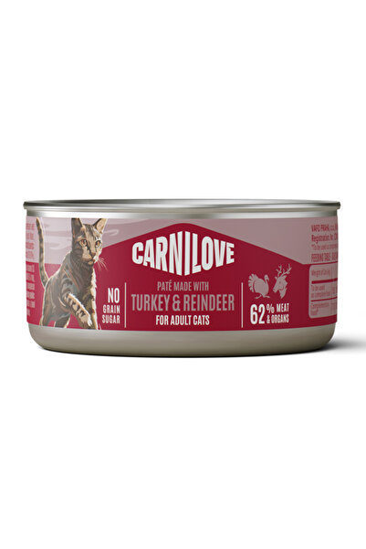Brit Care Carnilove Cat Can Pate Turkey & Reindeer 100 g