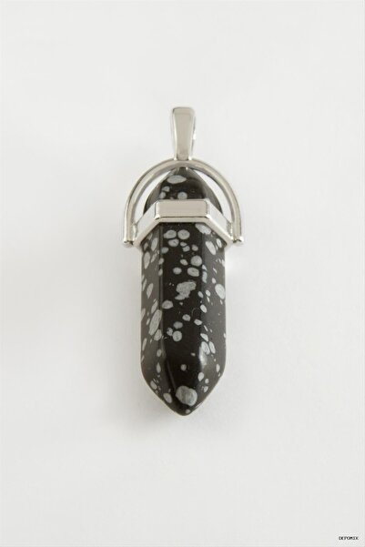 ZERO LAND Dpmix-Hb Obsidian Point Pendant (220114) Black Tip