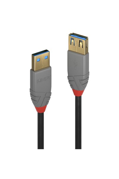 LİNDY Кабел 2м USB 3.2 Type Ext Anthra "LY-36762" (зелен печат 0.08 lei)