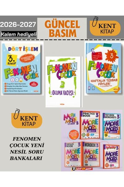 Fenomen Yayıncılık Fenomen 3.Sınıf Dört İşlem - Haftalık Tekrar Föyleri - Oku...