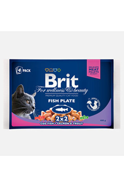 Brit Care Brit Premium Cat multipCk fish slices 4 x 100 gr