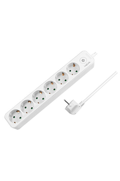 LogiLink PRELUNGITOR LOGILINK, Schuko x 6, cablu 3G 1.5mm2, 230 V/16 A, 50 Hz...