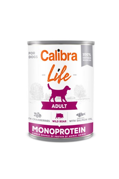 Brit Care Calibra Dog Life Adult Wild Boar with Cranberries 400 g