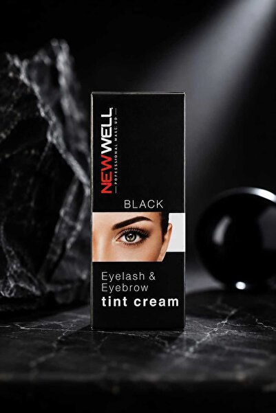 Genel Markalar Newwell Professional Make Up Black Eyelash & Eyebrow Tint Crea...