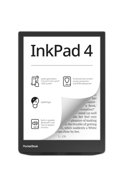 pocketbook eREADER Inkpad 4 argintiu "PB743G-U-WW" (timbru verde 0.9 lei)