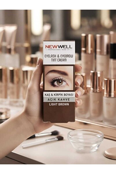Genel Markalar Profesyonel Kaş ve Kirpik Boyası Seti - Kahve / Brown Eyelash ...