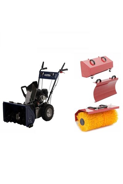 BullTech Freza de zăpadă multifuncțională, lățime de lucru 55 cm, 6 CP, cu pe...