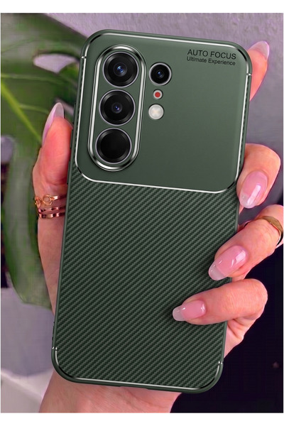 Rivor Tecno Camon 50 Ultra Uyumlu Kılıf Kamera Korumalı Darbe Emici Karbon De...