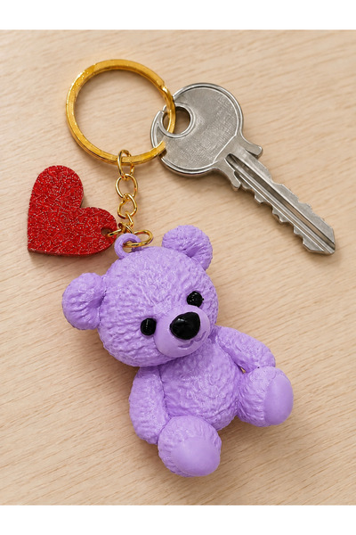 ARPAT NEXT Heart and Bear 2-Piece Charm and Keychain Set