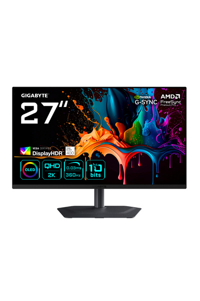 Gigabyte Monitor MO27Q3, IPS, 27", QHD, 2560 x 1440, HDMI, DisplayPort, 360Hz...