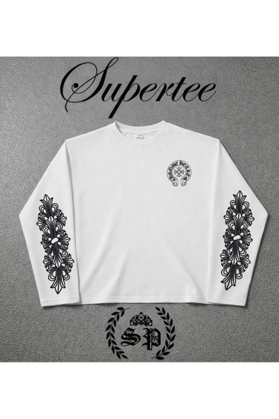 StartMore Chrome HEART Cortei Vintage Μακρυμάνικο Τοπ της σειράς, τάση #2