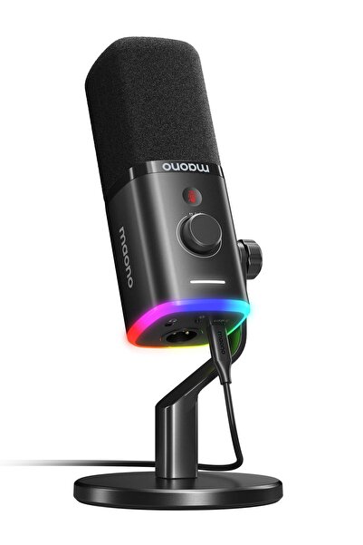 MAONO USB/XLR Dynamic Microphone for Gaming Streaming,Computer PC Microphone ...