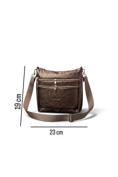 BACHUS Women's Soft Textured Hand and Shoulder Bag