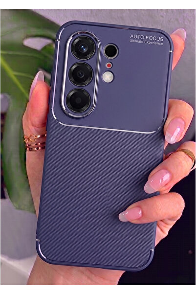 Rivor Tecno Camon 50 Ultra Uyumlu Kılıf Kamera Korumalı Darbe Emici Karbon De...
