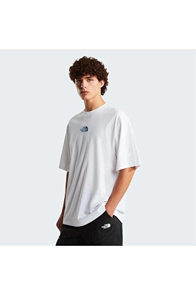 THE NORTH FACE Nf0A8G9Ufn41-M Liquid Logo Oversize White Round Regular Fit Pl...
