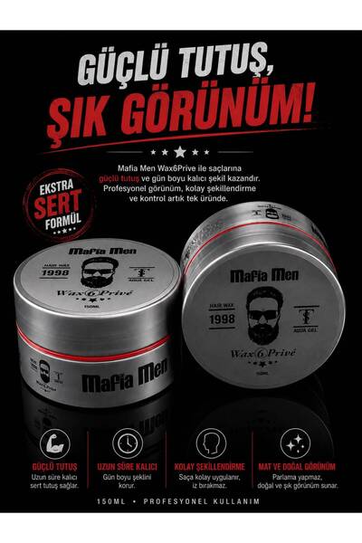 Saç şekillendirici wax